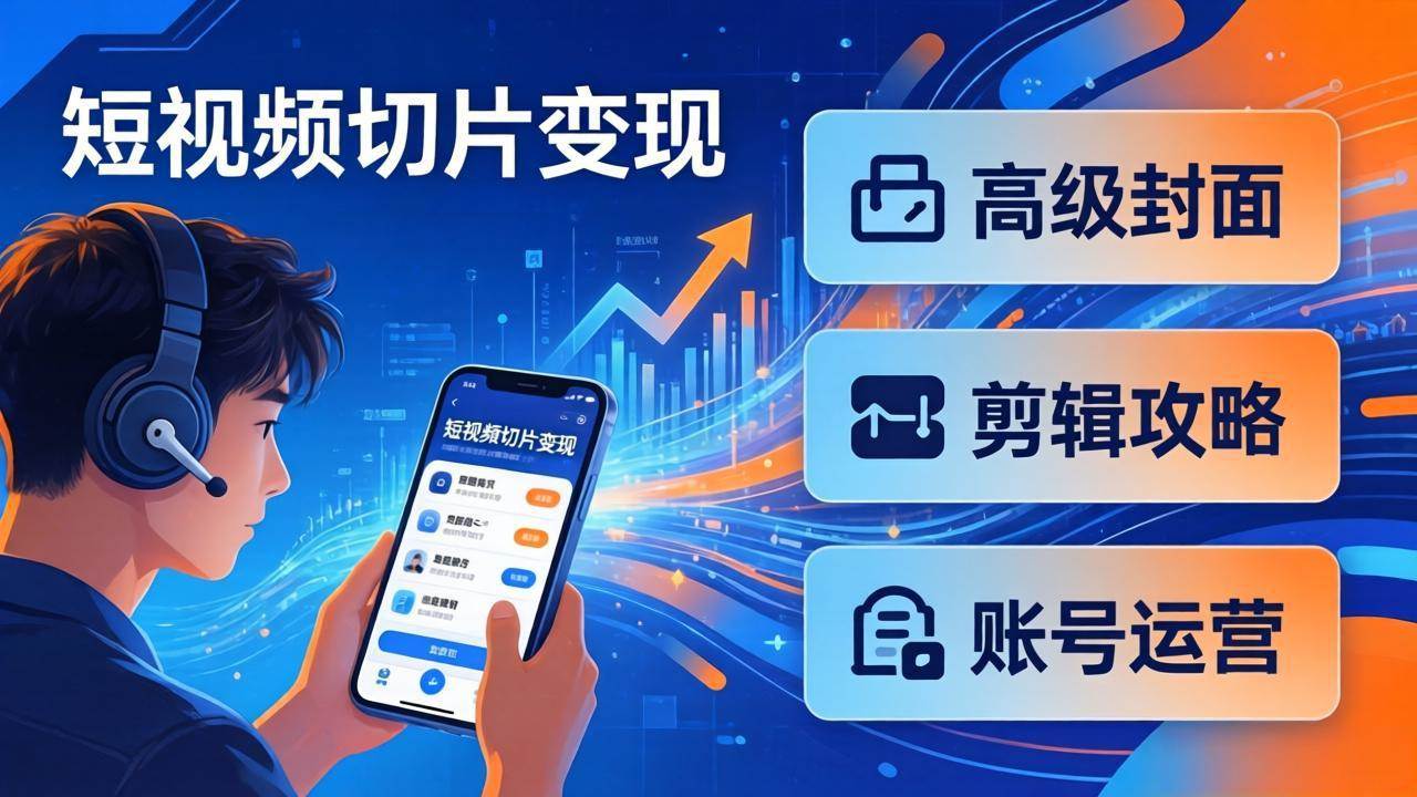 （17758期）短视频切片变现速成班2.0：高级封面+剪辑攻略+账号运营，0基础小白快速入局副业-小五资源网 - 活动线报,软件,教程分享平台