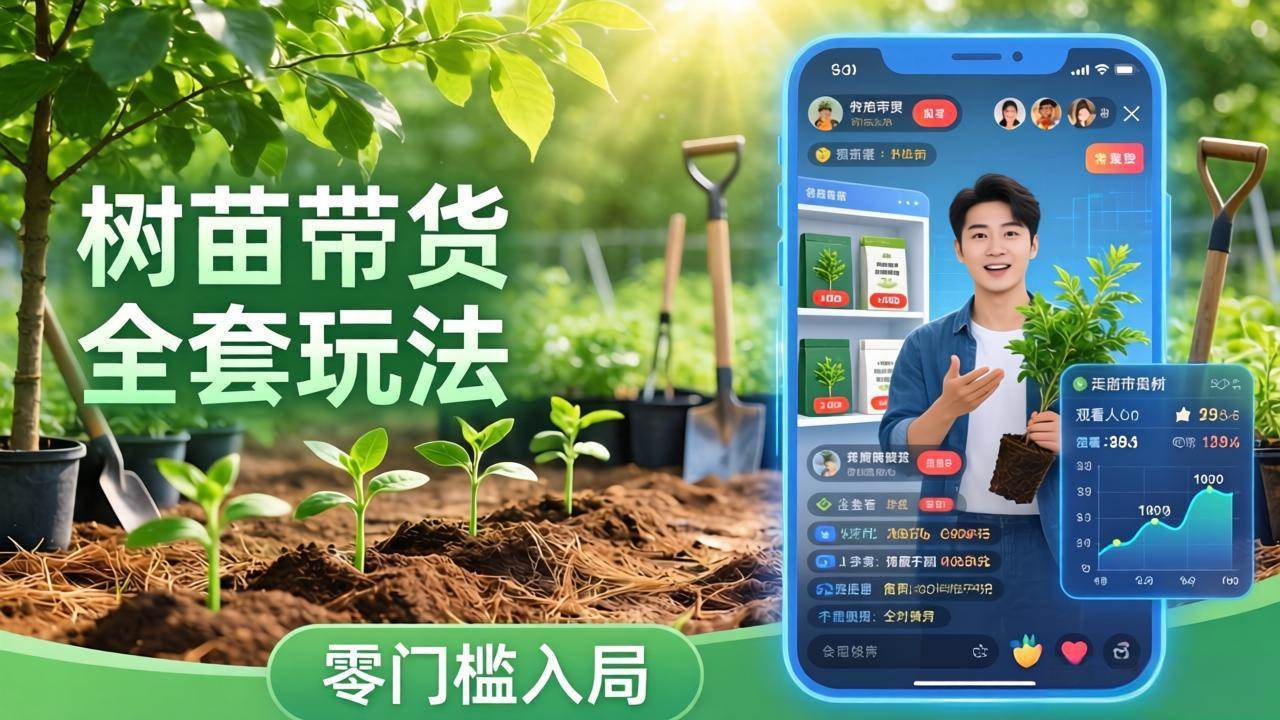 （17729期）视频号AI树苗带货全套玩法：零门槛入局，掌握豆包、千问等AI工具制作树苗视频的全套流程-小五资源网 - 活动线报,软件,教程分享平台