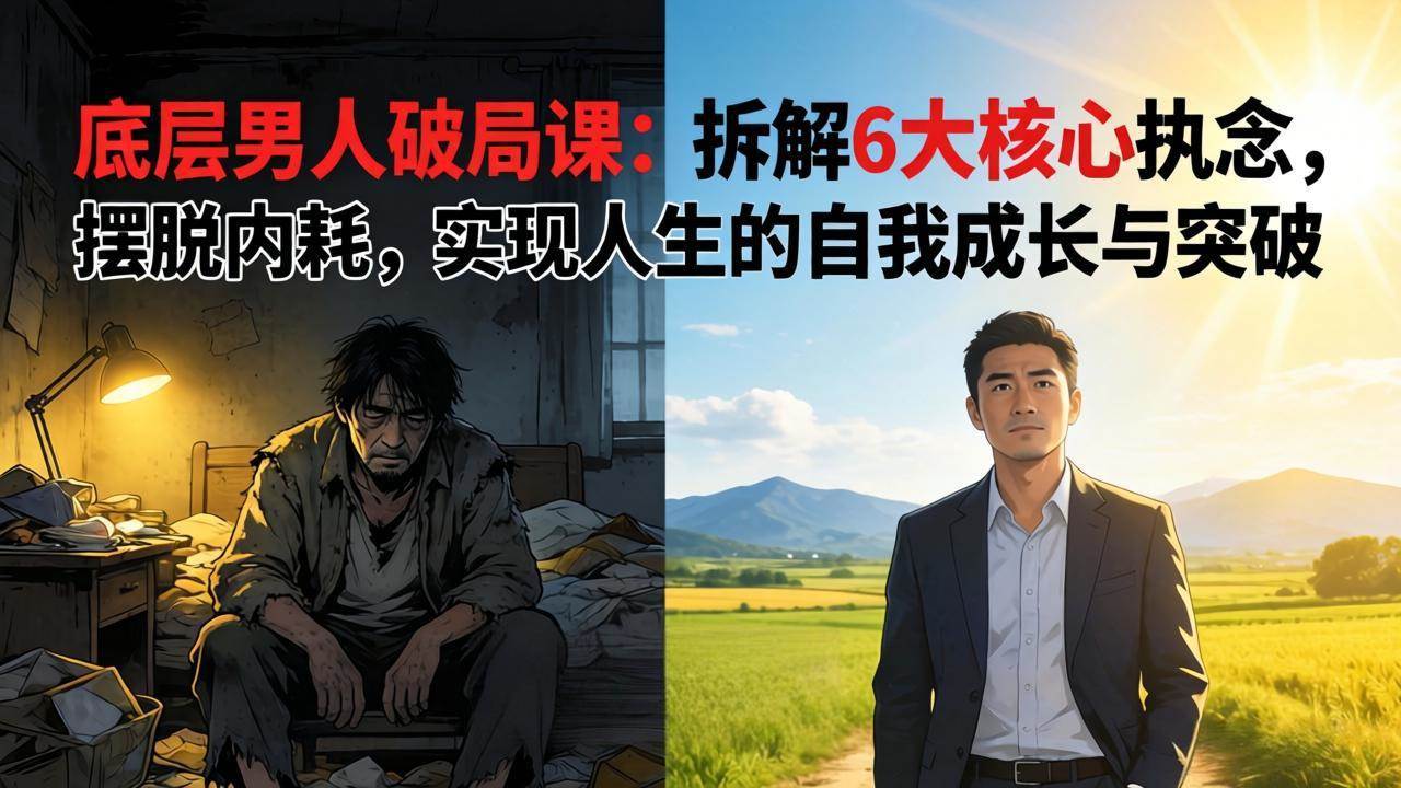 （17747期）付费文章：底层男人破局课：拆解 6 大核心执念，摆脱内耗，实现人生的自我成长与突破-小五资源网 - 活动线报,软件,教程分享平台